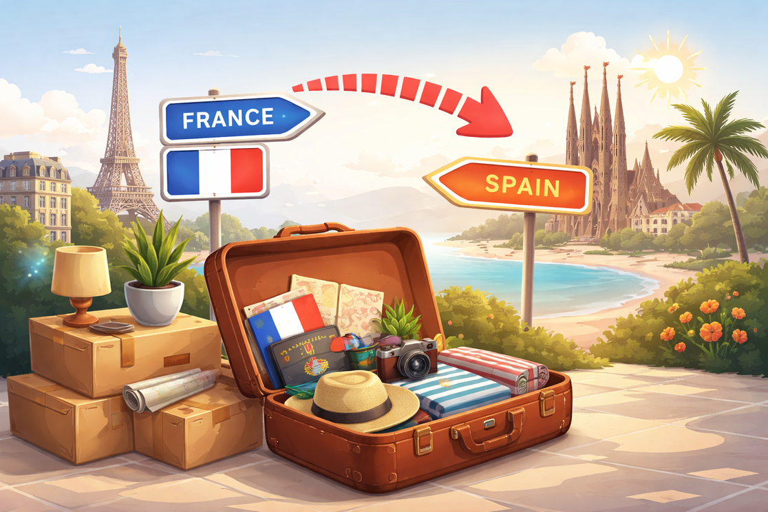Illustration related to Moving from France to Spain: where and how to declare your income